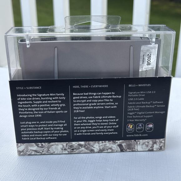 SimpleTech Signature Mini Ice 250 GB External Hard Drive - Picture 2 of 7